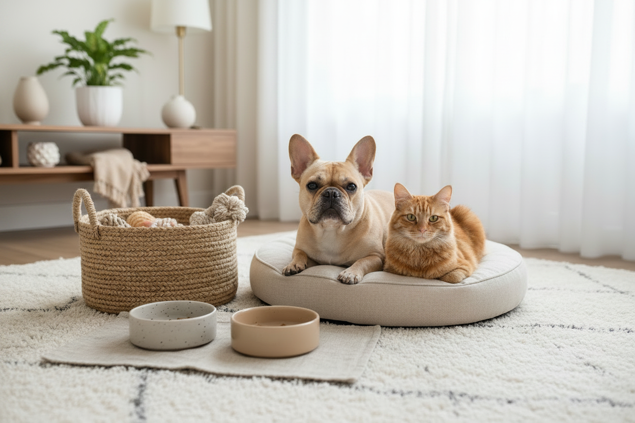 Premium pet essentials including grooming, feeding, travel, and everyday accessories
