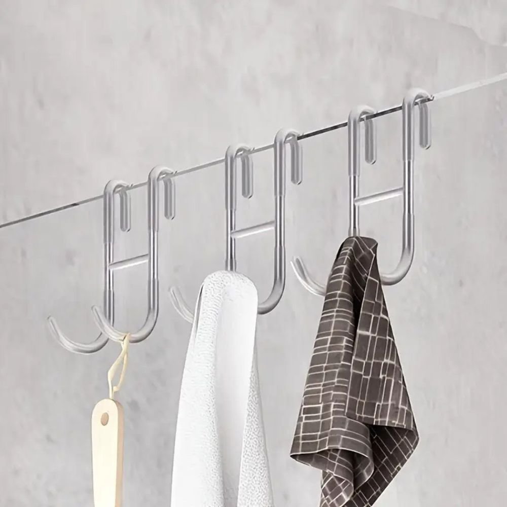 1pc Rust Resistant Multifunctional Shower Door Hook