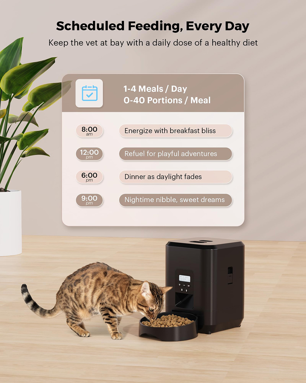 Smart WiFi Automatic Pet Feeder